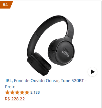 04 - JBL Fone Ouvido On ear