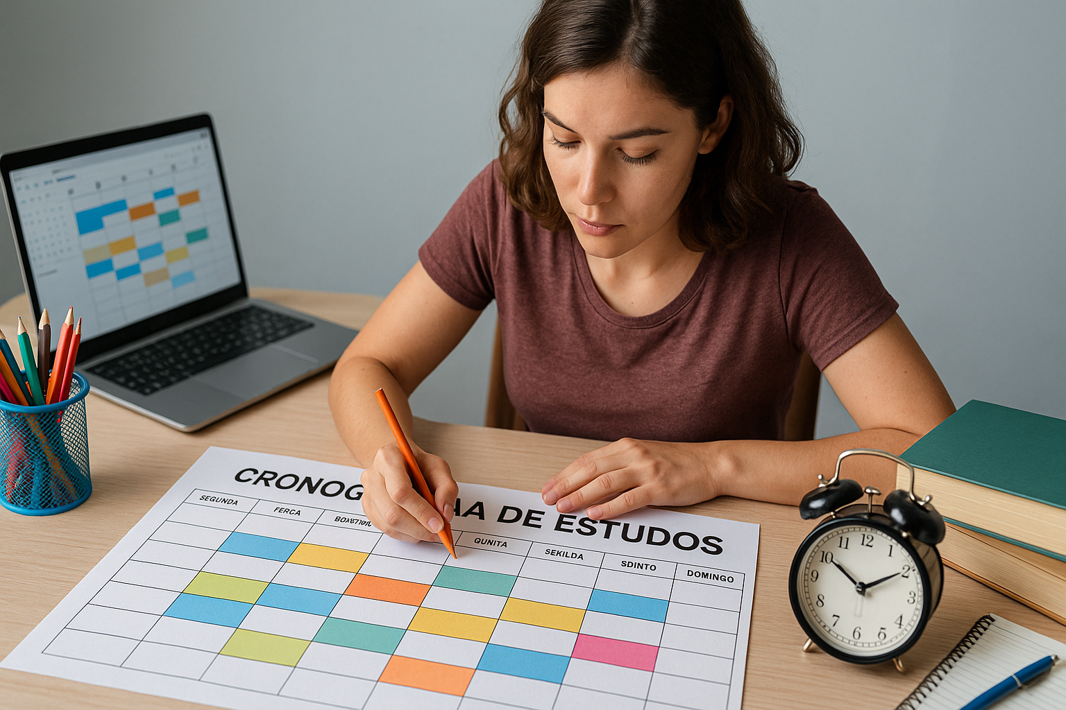 Como Montar um Cronograma de Estudos Eficiente para Vestibular e ENEM