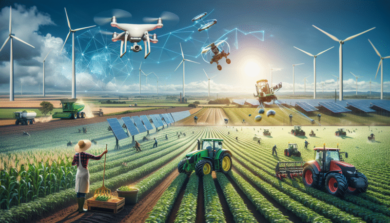 Imagem destacada ultra realista sobre Agricultura e Tecnologia
