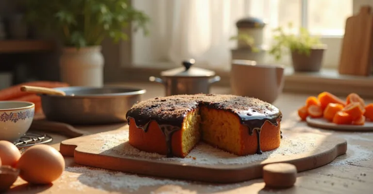 Bolo de Cenoura Fofinho com Cobertura de Chocolate