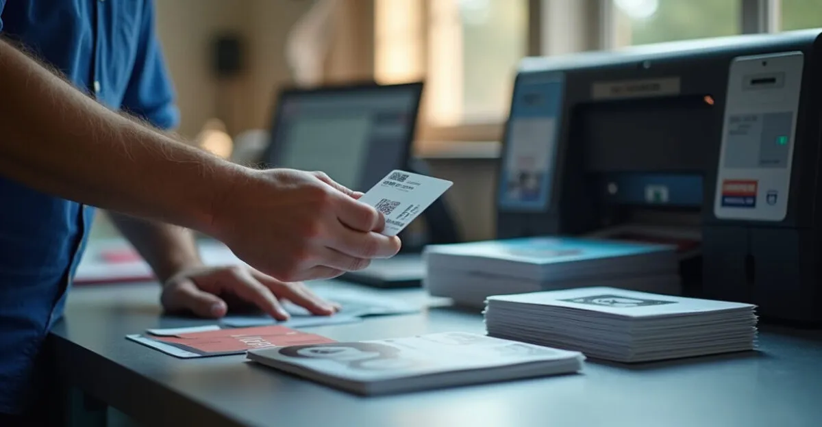 Crachás para Eventos: De Design, Impressão e Logística para Organizar Identificação Profissional 1 Tipos de Impressão e Codificação: Quando Usar Cada Tecnologia