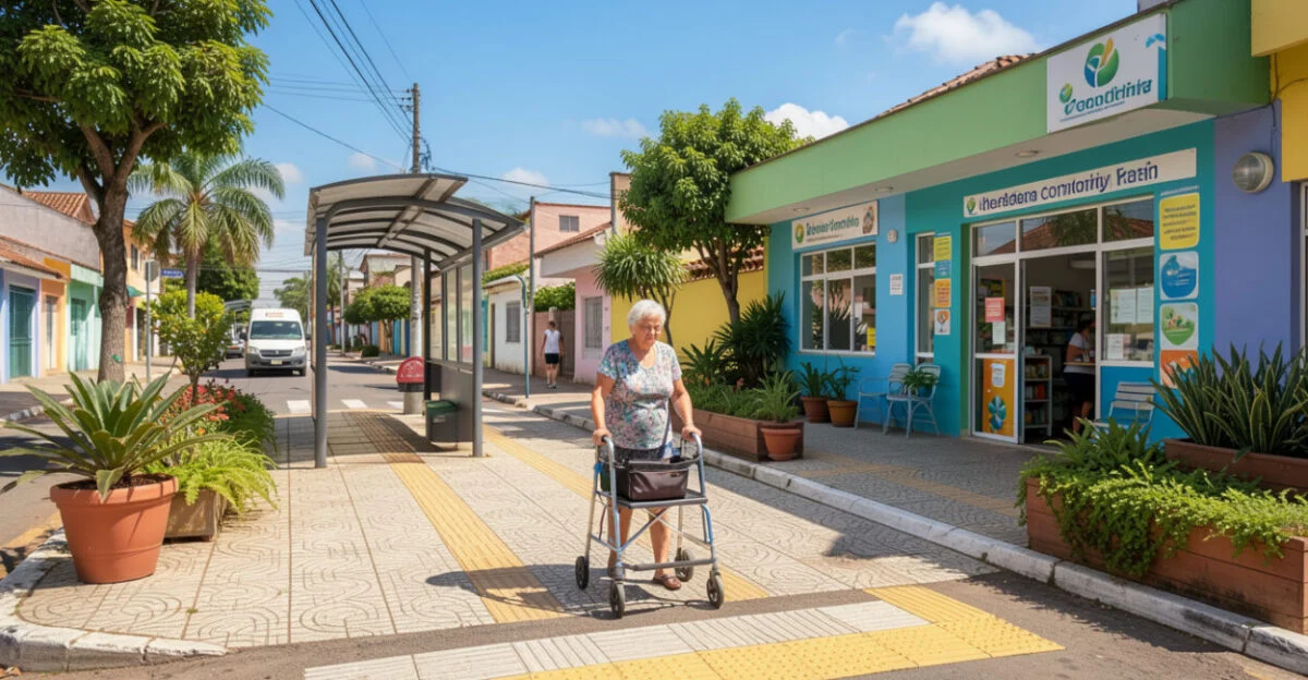 Quais são alguns exemplos de acessibilidade urbana?