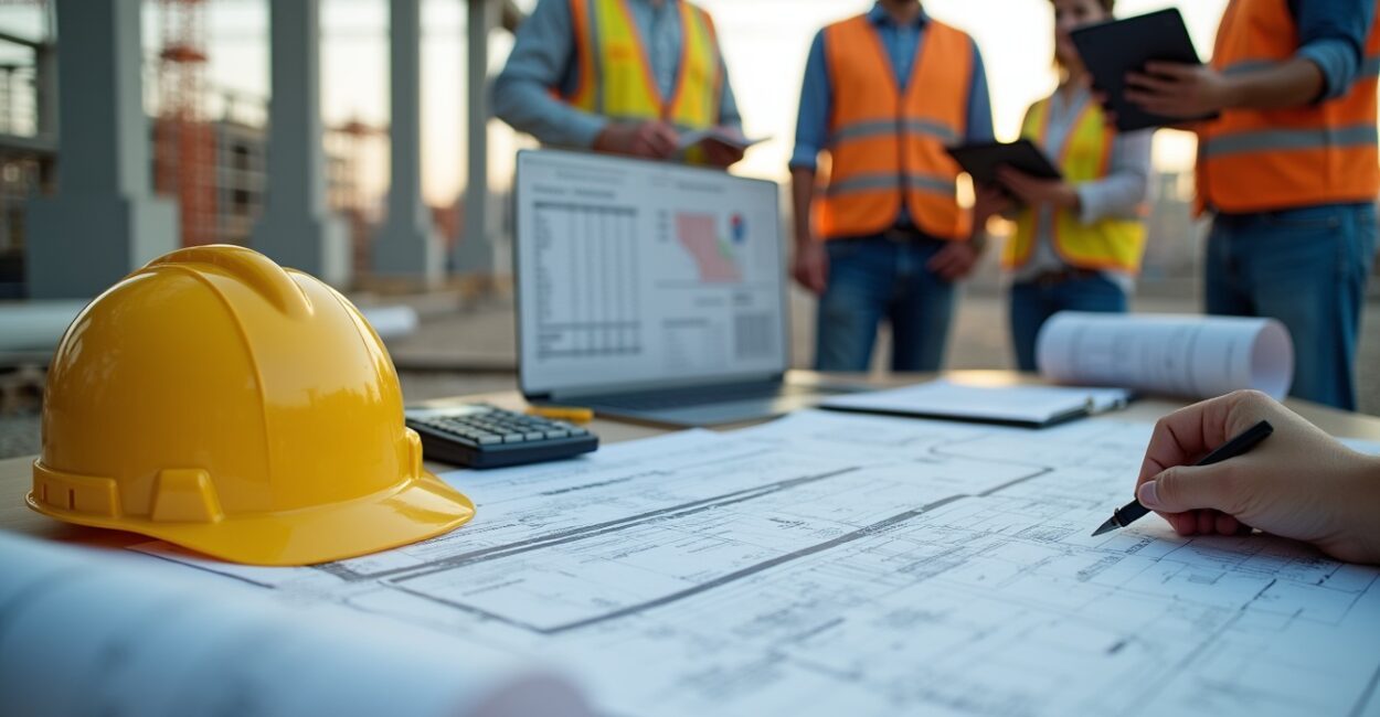 Gestão de obras eficiente para engenharia e construção