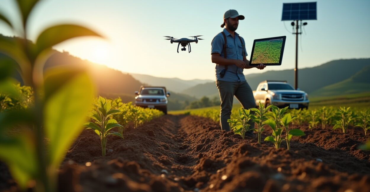 Tecnologia rural: drones e sensores que aumentam lucro